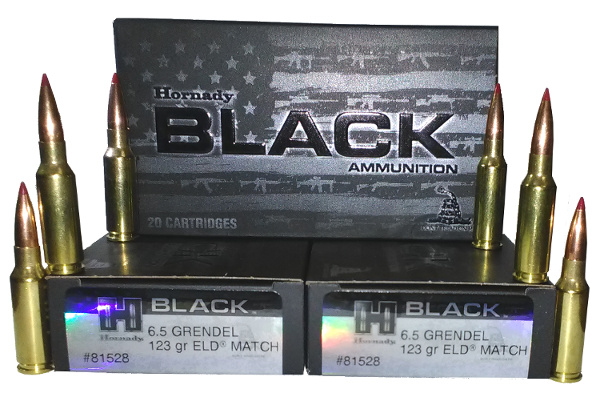 6.5 Grendel Hornady Black 123 Gr ELD MATCH 20 rnds M-ID: 81528 UPC: 090255815283