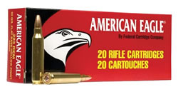 223 Rem Federal American Eagle 55 gr FMJ-BT 1000 Rnds (50 Red Boxes) M-ID: AE223 UPC: 029465084820