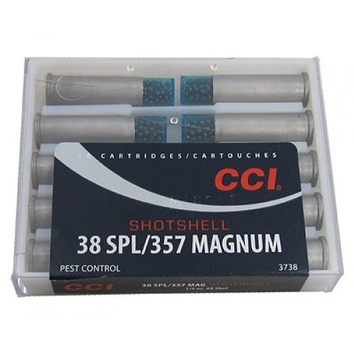 38 Special 357 Mag CCI 1/4oz 9 Shotshell 10 Rnds M-ID: 3738 UPC: 076683037381