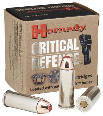 9mm Luger Hornady Critical Defense 115 gr FTX 25 Rnd M-ID: 90250 UPC: 090255902501