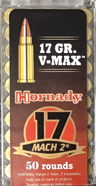 17 HM2 Hornady Mach 2 V-Max Bullet 17 gr 50 Rnds M-ID: 83177 UPC: 090255831771