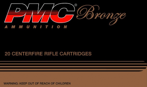 308 PMC Bronze 147 Gr FMJ BT 20 Rnds (25 boxes) = 500 Rnds M-ID: 308B UPC: 741569060288