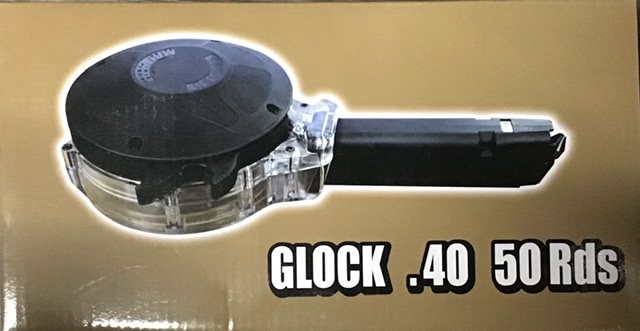 40 S&W Made in Korea for Glock 50 rounds magazine M-ID: Unknown UPC: GLOCK.40 50RDS