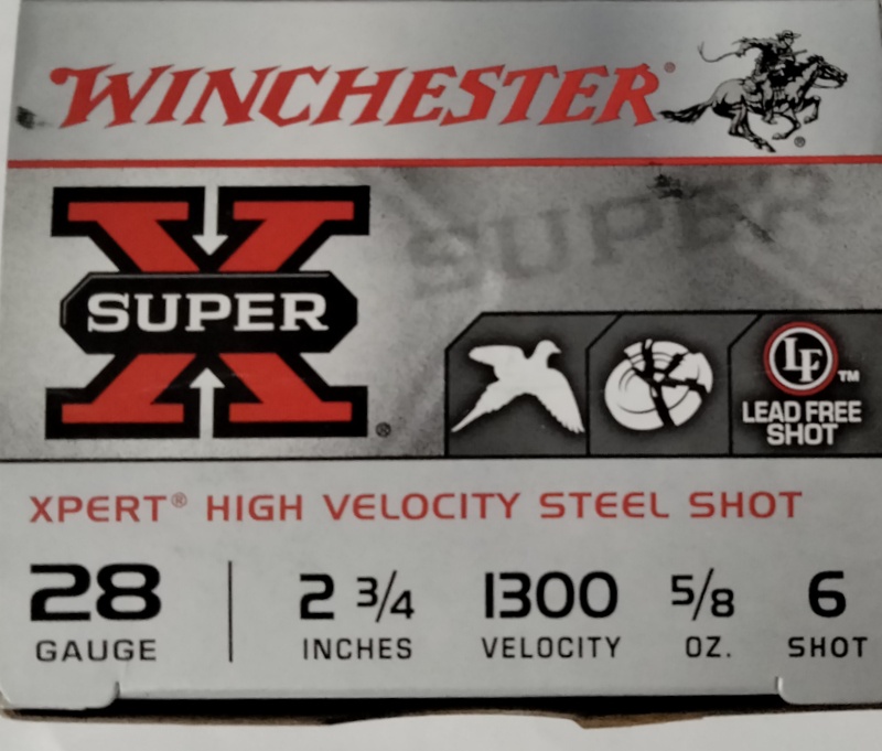 28 Gauge Winchester Super-X 2.75 in. 5/8 oz. 6 shot 25 rnds M-ID: WE28GT6 UPC: 020892019485