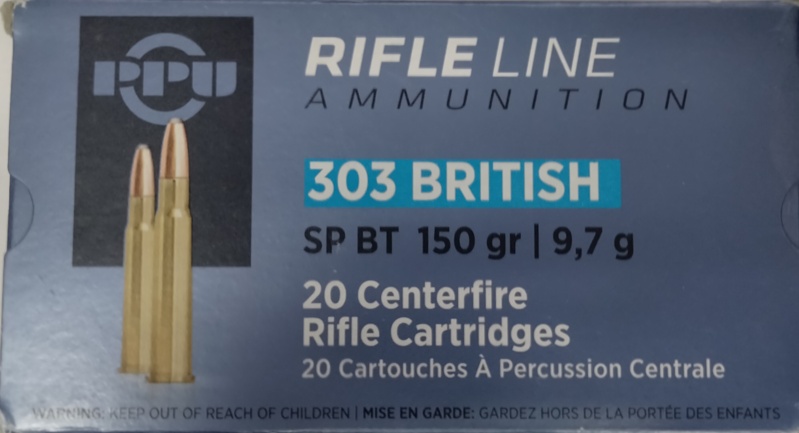 303 British PPU 150 gr SP BT 20 rnds UPC: 8605003812579