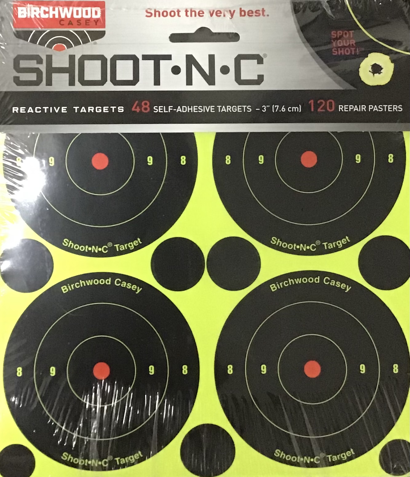 Birchwood Casey Shoot-N-C Targets 48 Self-Adhesive Targets 120 Repair Pasters M-ID: 029057343151 UPC: 029057343151