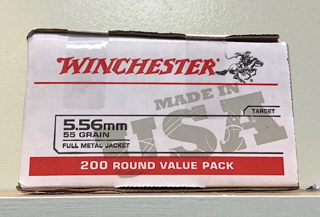 5.56 Winchester 55 gr. FMJ 200 Round NATO Value Pack M-ID: WM193200 UPC: 020892224421
