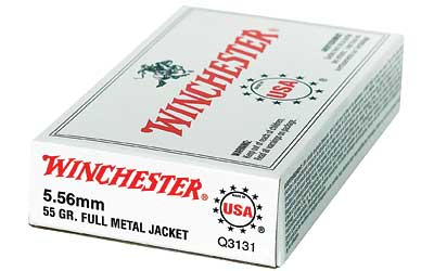 5.56 Winchester 55 Gr FMJ 20 Rnds (50 boxes) = 1000 Rnds M-ID: Wm193 UPC: 020892201880