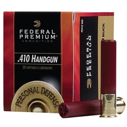 410 Federal Premium 3" Buckshot 5 Pellets 000 Buck Muz Vel 775 FPS M-ID: PD413JGE000 UPC: 029465027575