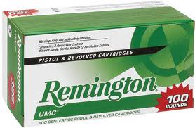 45 Auto Remington UMC 230 gr. FMJ (Full Metal Jacket) 500 rnds (5 boxes) Brass M-ID: 23797/L45AP4B UPC: 047700382807