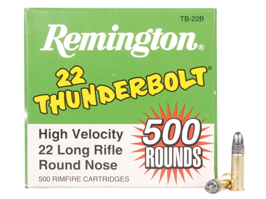 22 LR Thunderbolt Remington 40 Gr LRN 500 Rnds M-ID: TB-22B UPC: 047700481906