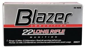 22 LR Blazer 40 Gr LRN Brass Case 50 Rnds M-ID: 076683000217 UPC: 076683000217