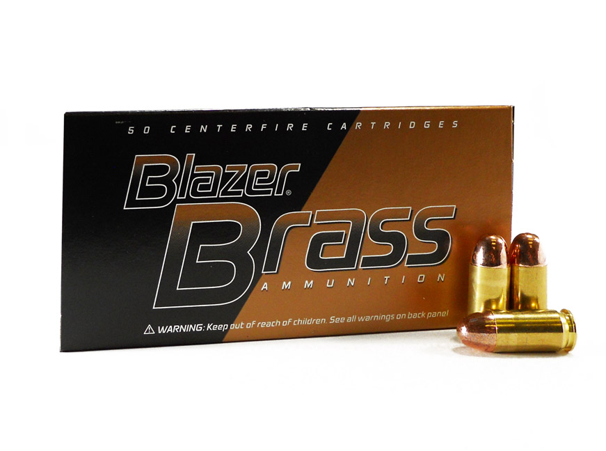 45 Auto Blazer Brass 230 gr FMJ 50 Rnds M-ID: 5230 UPC: 076683052308