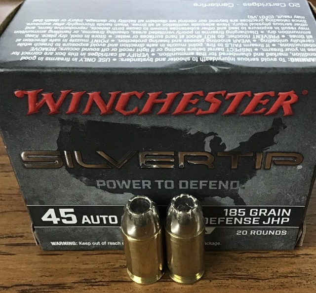 45 Auto Winchester 185 gr. Defense JHP 20 rnds M-ID: W45AST UPC: 020892227835