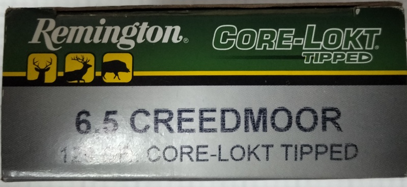 6.5 Creedmoor Remington 129 gr. Core-Lokt Tipped 20 rnds 2945 fps Brass M-ID: 29017/RT65CR1 UPC: 047700410906