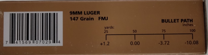 9mm Luger PMC Bronze 147 gr. Full Metal Jacket FMJ 50 rnds Brass M-ID: 9H UPC: 741569070294