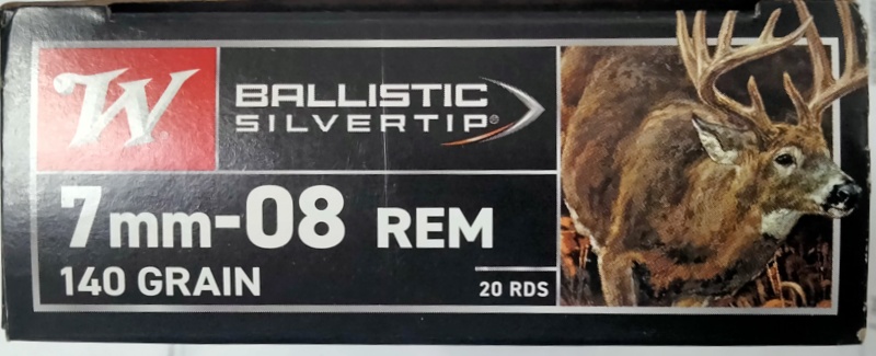 7mm-08 Rem Winchester Supreme Ballistic Silvertip 140gr 20 ct M-ID: 020892210745 UPC: 020892210745