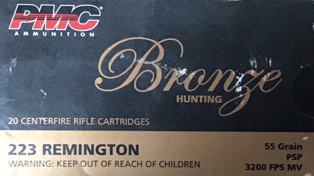 223 Rem PMC Bronze 55 Grain Pointed Soft Point (10 Boxes of 20 Rounds) = 200 Rounds M-ID: 223SP UPC: 741569040167