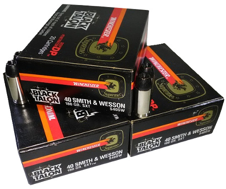 40 S&W Winchester Supreme Black Talon 180 gr SXT 20 Rnd *Collectors* M-ID: 540SW UPC: 020892205031