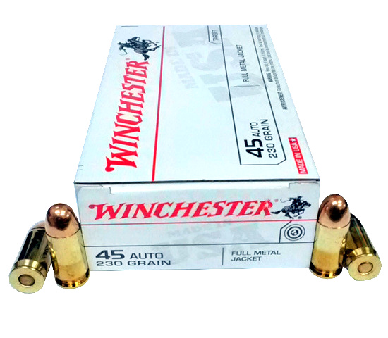 45 Auto Winchester 230 Gr FMJ 50 Rnds M-ID: Q4170 UPC: 020892201910