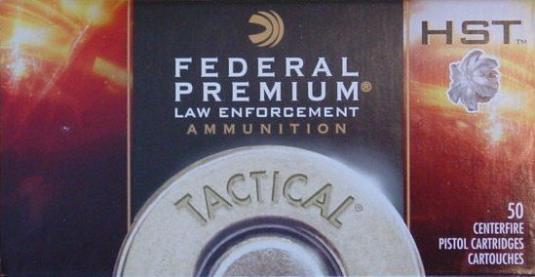 45 Auto Federal 230 Gr HST Tactical Law Enforcement (20 boxes of 50 Rnds) = 1000 rnds M-ID: P45HST2 UPC: 029465098070