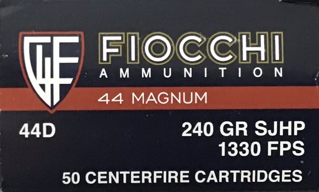 44 Mag Fiocchi 240 Grain Semi-Jacketed Hollow Point 50 Rounds M-ID: 44D UPC: 762344705163
