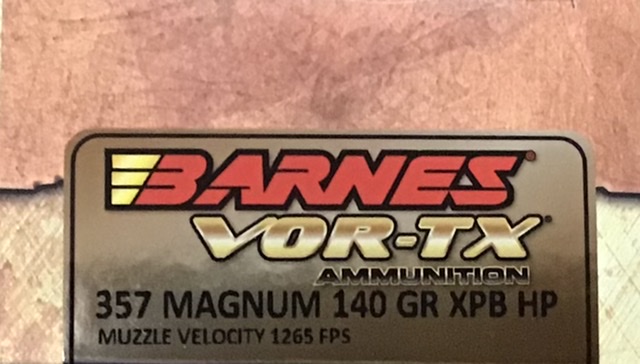357 Mag Barnes Vor-TX 140 Grain XPB Hollow Point 20 Rounds M-ID: 21543 UPC: 716876153527