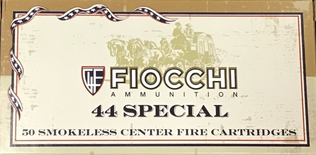 44 Special Fiocchi 210 grain Lead Round Nose Flat Point 50 rounds M-ID: 44SCA UPC: 762344707549