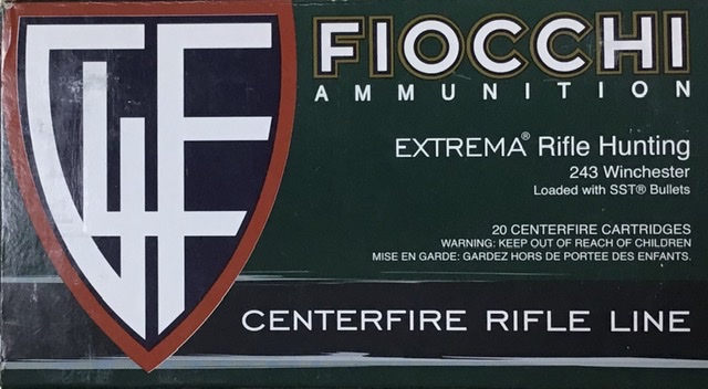 243 Win Fiocchi EXTREMA 95 Grain SST 20 Rounds M-ID: 243HSB UPC: 762344704241