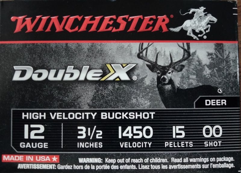 12 Gauge Winchester 3 1/2 in in. 15 Pellets 00 Buckshot 1450 fps 50 rnds (10 boxes) M-ID: SB12L00 UPC: 020892017306