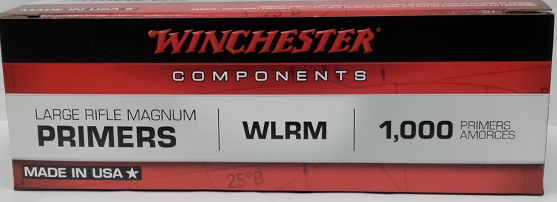 Winchester Magnum Large Rifle Primers 1000 Count M-ID: WLRM UPC: 020892300125