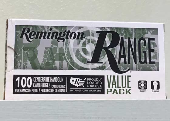 9mm Luger Remington 115 grain FMJ Brass 100 rnds Value Pack UPC: 047700490601